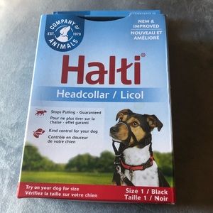 NWT Halti Dog Collar Stop Pull Small Dogs Black
